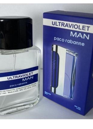 Мини-тестер duty free 60 ml paco rabanne ultraviolet man, пако94196 ультрафиолет мен