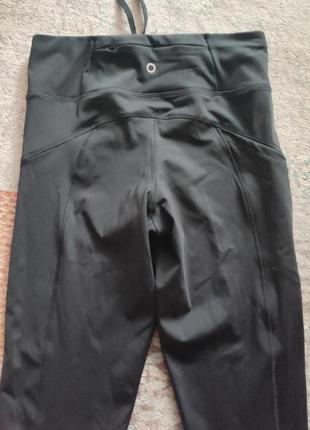 Черные эластичные спортивные штаны джоггеры лосины тайтсы good move от mark's and spencer7 фото