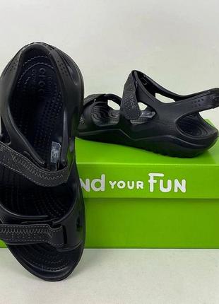 Чоловічі сандаліі crocs mens swiftwater river sandal black