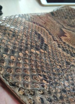 Кожа питона сумка кросс боди натуральная рептилия кожаная7 фото