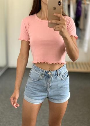 Розовая футболочка 36-38
