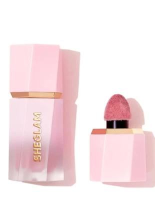 Рідкі рум’яна з шимером sheglam color bloom dayglow liquid blush shimmer finish