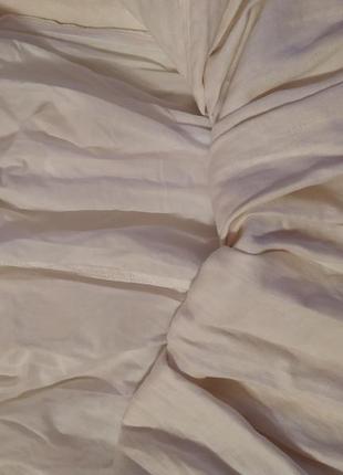 Льняная белая красивейшая юбка плиссе4 фото