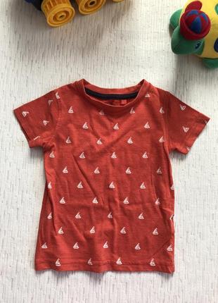Next футболка на мальчика 9-12 мес , хватает до 2 -2,5 года