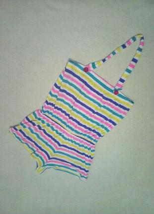 Річний модний комбез в смужку на модницю 11/12р