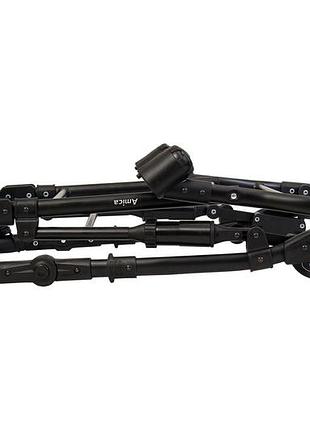 Детская коляска 2 в 1 angelina amica bliss черный 67 (эко-кожа)