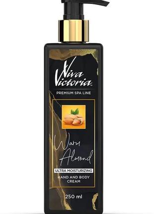 Увлажняющий крем для сухой кожи viva victoria теплый миндаль (250мл), крем для тела