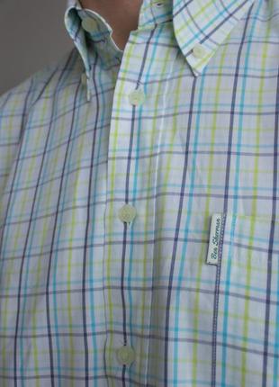 Рубашка ben sherman зеленая клетка