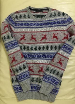 Пуловер we скандинавський візерунок з вовною3 фото