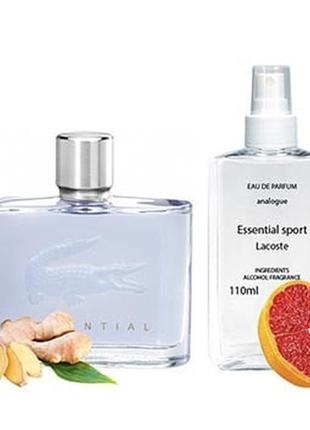 Lacoste essential sport (лакоста есентіал спорт) 110 мл — чоловічі парфуми (парфумована вода)
