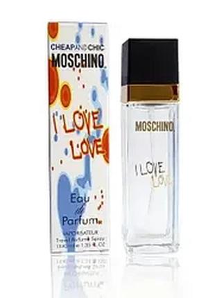 Moschino i love love (москіно ай лав лав) 40 мл — жіночі парфуми (парфумована вода) тестер