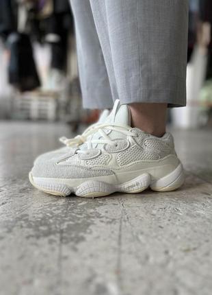 Женские кроссовки adidas yeezy boost 500 beige yellow 36-37-38-415 фото