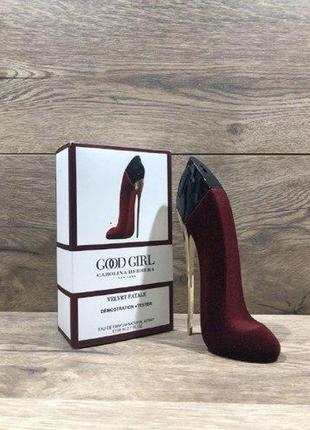 Carolina herrera good girl velvet fatale (гуд герл велвет фатал) -100 мл женские духи (оригинал)