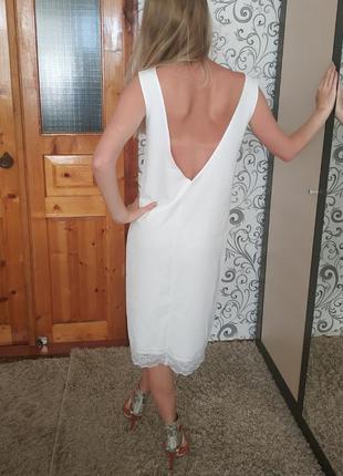 Сукня-комбінація, сукня в білизняному стилі з відкритою спиною2 фото