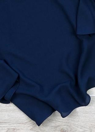 Шикарная синяя блуза/блузка с баской на рукавах f&amp;f3 фото