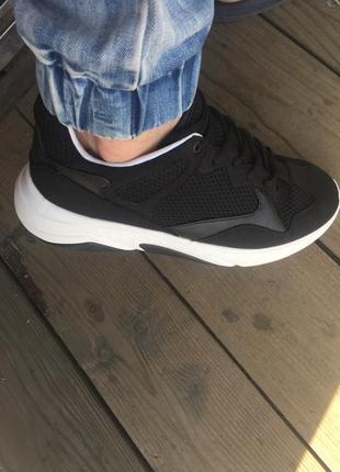 Кроссовки сетка еко замш