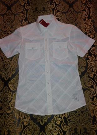 Стильная белоснежная рубашка бренд firetrap