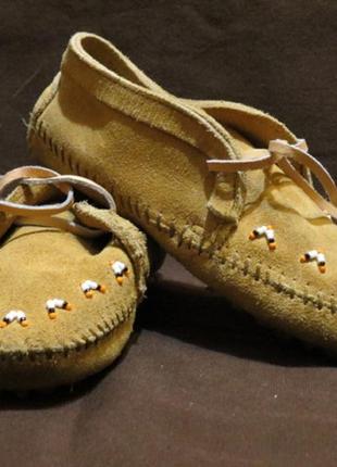 Мокасины minnetonka детские унисекс размер 11 стелька 18см.