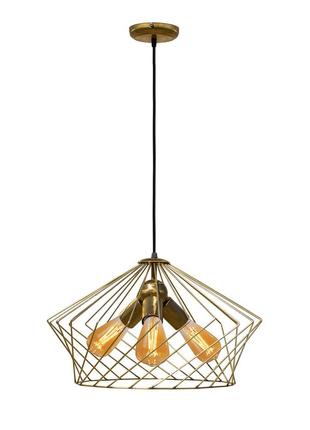 Люстра лофт підвісна msk electric nl 3329-3 bn бронза