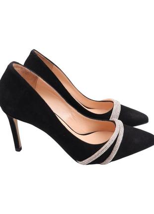 Туфли женские tucino черные натуральная замша, 40