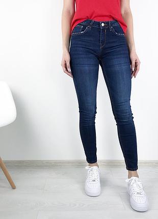 Идеальные синие скинни zara штаны джинсы