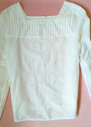 Блуза с перфорацией , прошва р.12