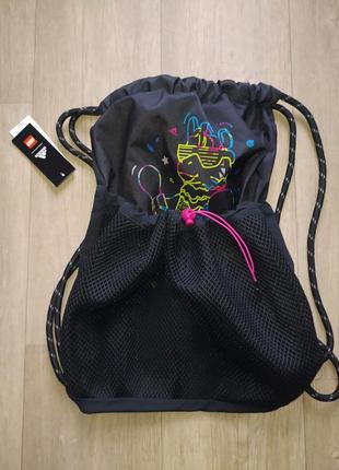 Спортивна сумка adidas x lego vidiy новий рюкзак мішок дитячий підростковий оригінал5 фото