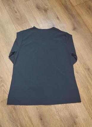 Нарядная блуза черного цвета с серебристыми пайетками. замеры есть на фото6 фото