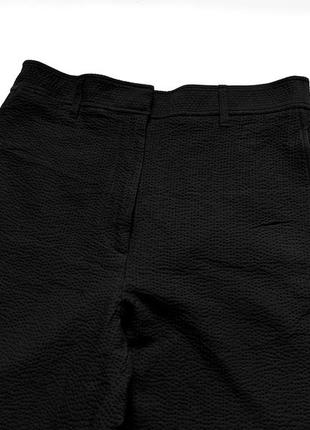 Cos 34 на высокой посадке текстурные брюки штаны чёрные3 фото