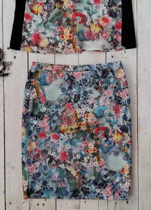 Костюм h&m юбка с кофточкой, размер 34-36.3 фото
