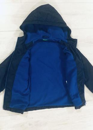 Куртка ветровка на флисе benetton и штаны на флисе zara 7-9 лет6 фото