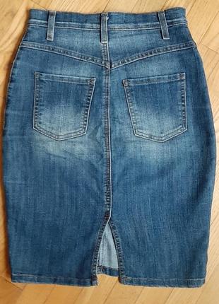 Джинсовая юбка-карандаш gloria jeans размер xs-s2 фото