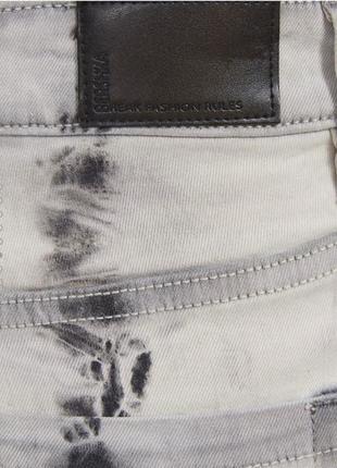 Еластичні джинси скіні на високій посадці в стилі тай дай6 фото