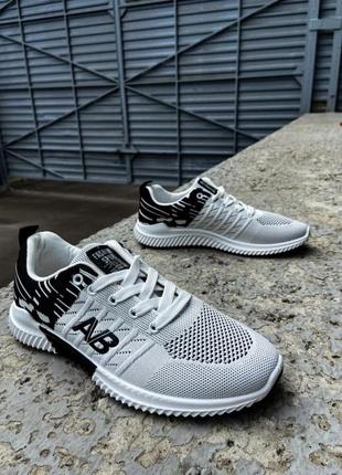 Кросівки ab білий із чорним (арт. 275)