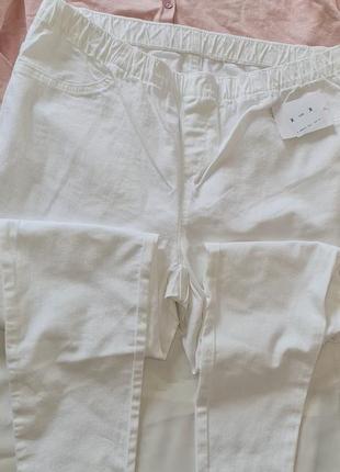 Джеггинсы белые джинсы5 фото