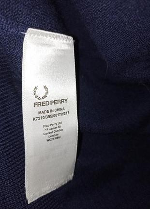 Fred perry пуловер 100% вовна5 фото