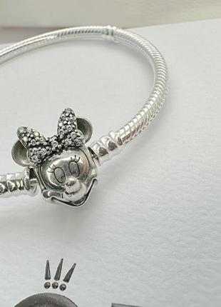 Серебряный браслет pandora s925 ale микки минни маус2 фото