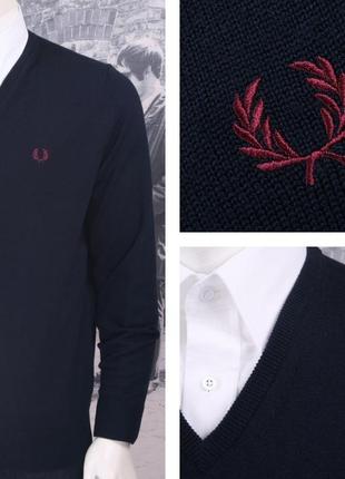 Fred perry пуловер 100% вовна