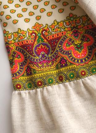 Блуза вышиванка невероятная лен handmade10 фото