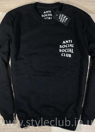 Assc свитшот мужской • бирка печать • живые фотографии шмоток anti social social club2 фото