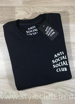 Assc свитшот мужской • бирка печать • живые фотографии шмоток anti social social club3 фото