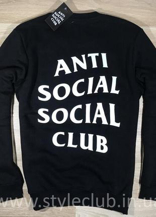 Assc світшот чоловічої • бірка друк • живі фотографії шмоток anti social social club xs