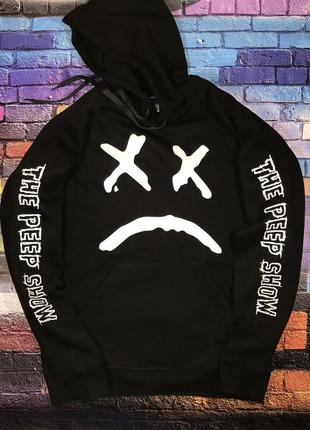 Худи lil-peep • все размеры • топ качество • хайповый бренд • чёрная толстовка xs