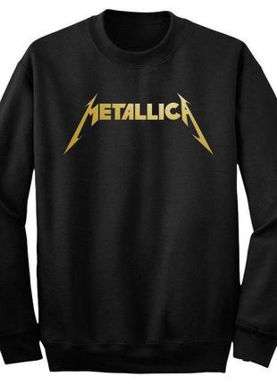 Світшот чорний loys музика рок metallica gold