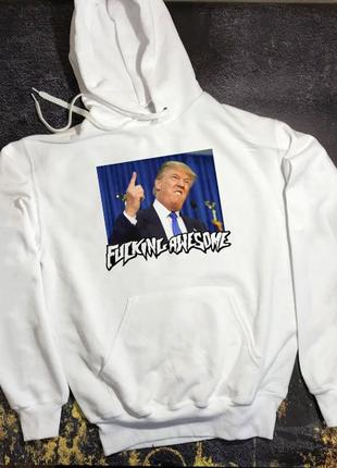 Толстовка fucking awesome trump • чоловіча і жіноча худі • оригінальні бірки • хайповий бренд xs