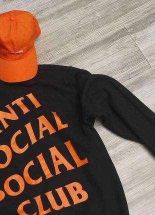 Толстовка чёрная paranoid anti social social club | худи assc | кенгуру ассц4 фото