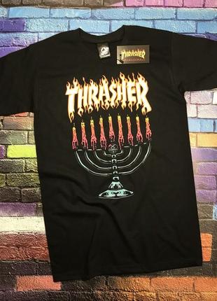 Футболка thrasher menorah xs