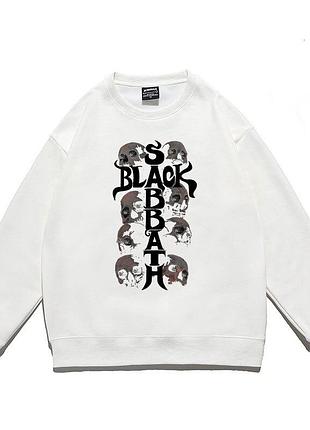 Світшот білий loys музика the heavy sabbath of metal xs