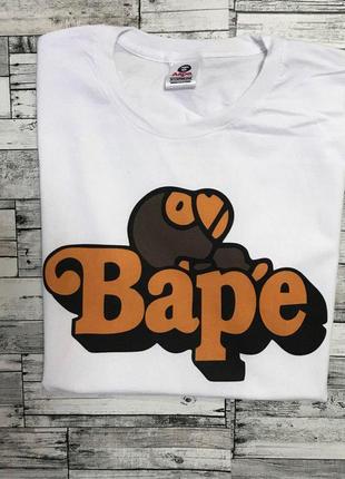 Bape футболка белая • крутые живые фотки • бирка бейп xs