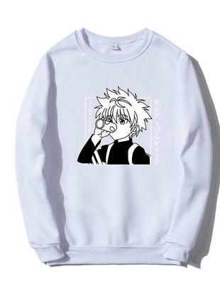 Світшот білий loys аніме харадзюку xs